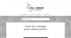 Desktop Screenshot of callmeishmael.com